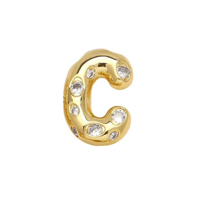 Letra, Inicial, Enchapado 18k, Pendant