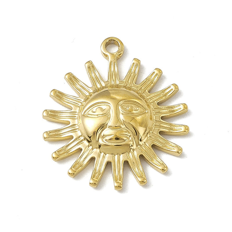 Sol, Stainless Steel, Charm y Pendant