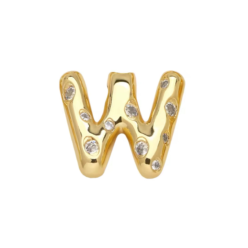 Letra, Inicial, Enchapado 18k, Pendant