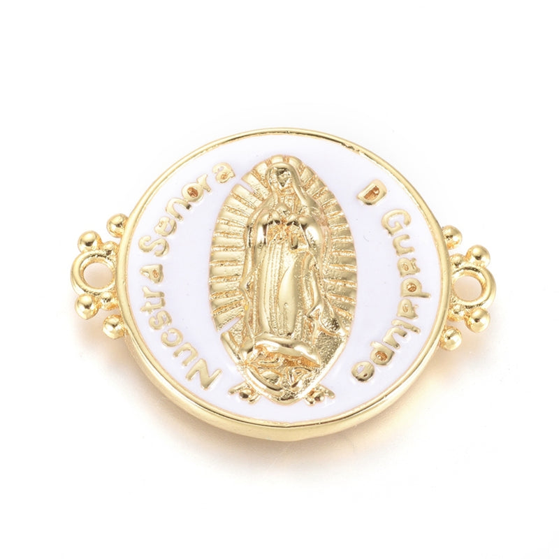 Virgen de Guadalupe, Brass, Enchapado, Conector