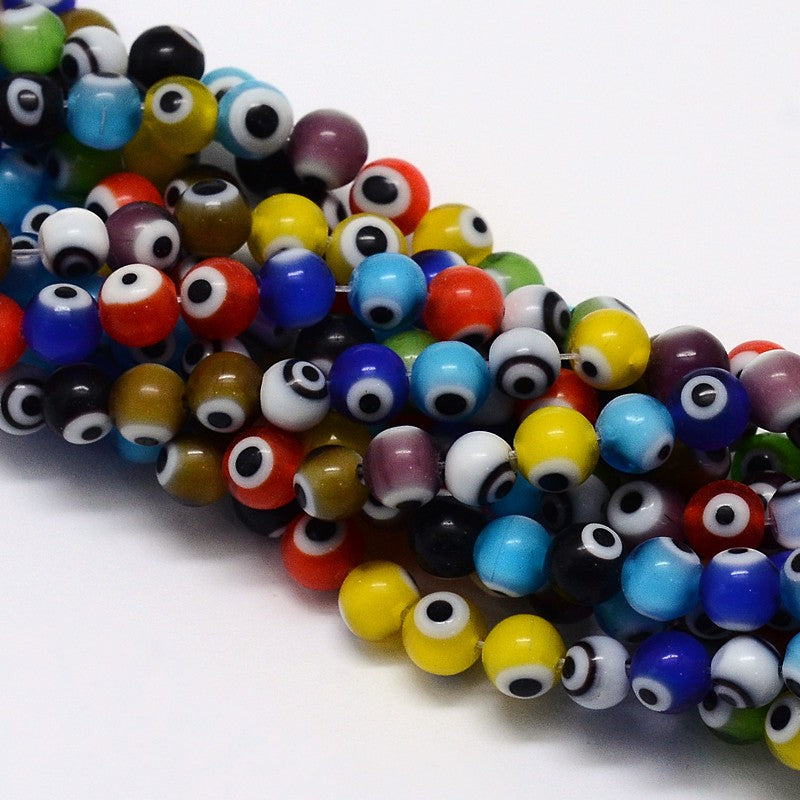 Evil Eye, Beads, Ojo, 8mm