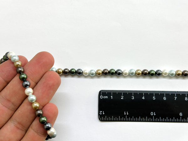 Perlas Nacaradas, Beads, 6mm