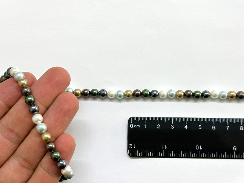 Perlas Nacaradas, Beads, 6mm