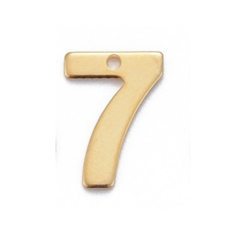 Numeros, Stainless Steel, Charm/Pendant