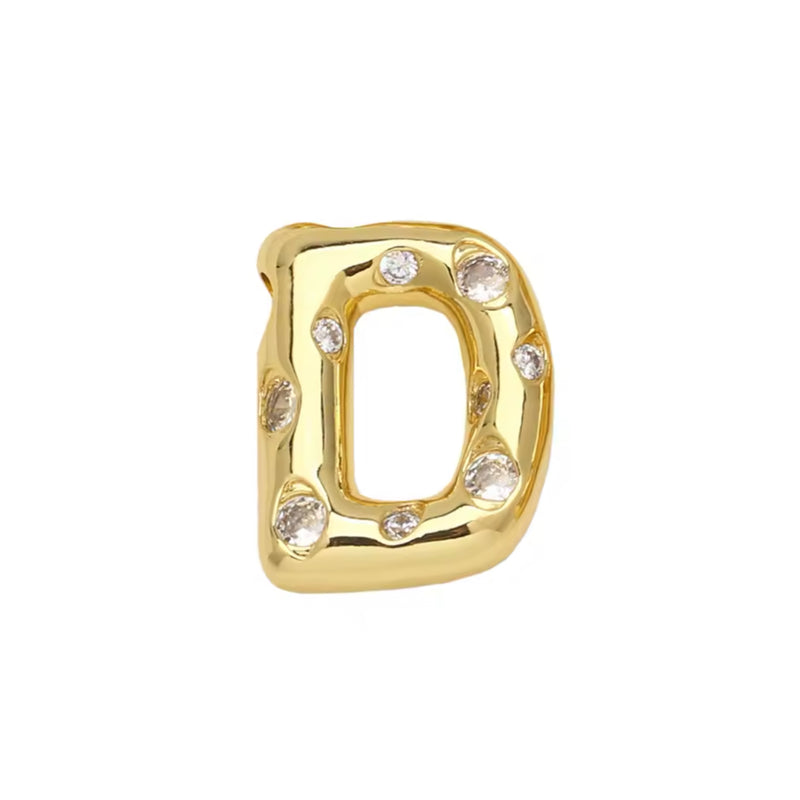 Letra, Inicial, Enchapado 18k, Pendant