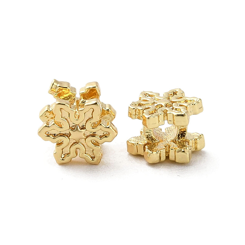 Copo De Nieve, Enchapado 18k, Beads