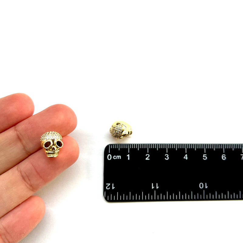 Calavera, Brass, Enchapado 18k, Beads