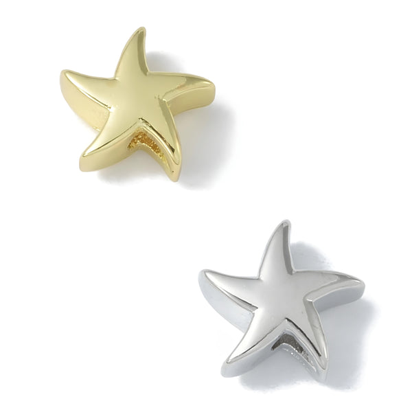 Estrella de Mar, Enchapado 18k, Beads