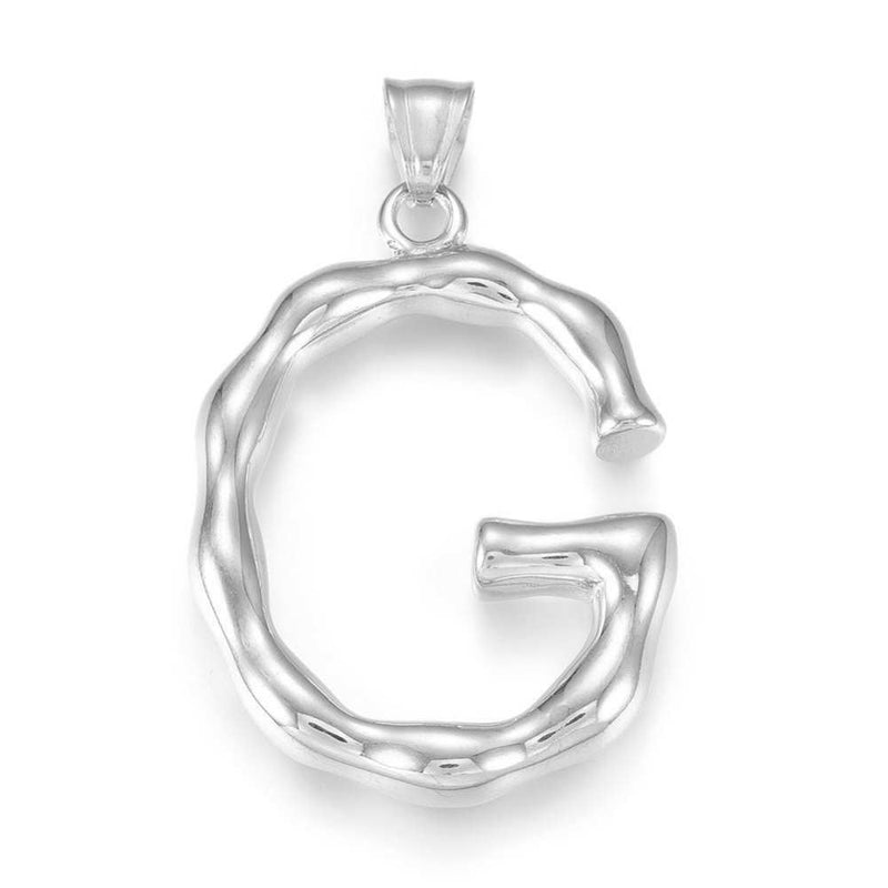 Letra, Inicial, Stainless Steel, Pendant