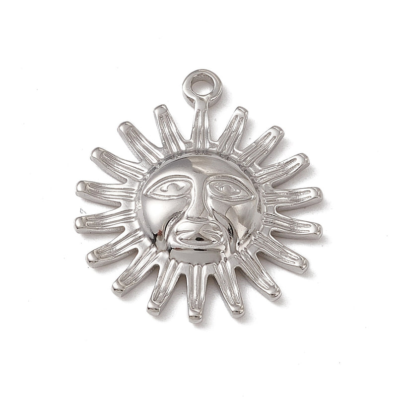 Sol, Stainless Steel, Charm y Pendant