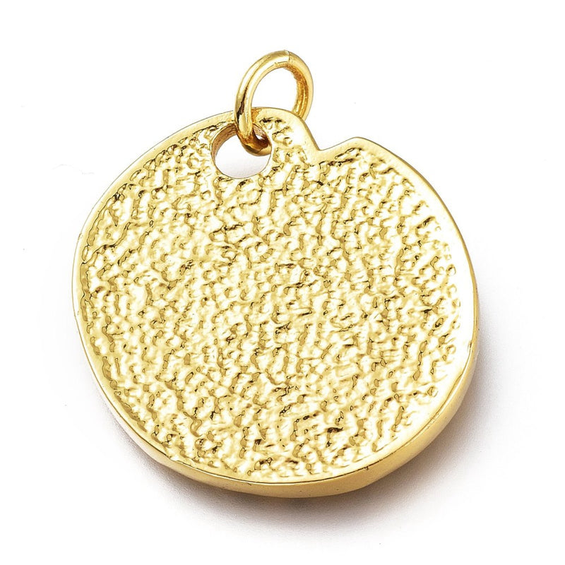 Sol, Brass, Enchapado 18k, Charm y Pendant