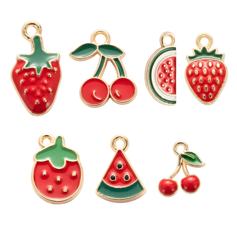 Fresa, Melón, Cherry, Alloy, Charm y Pendant