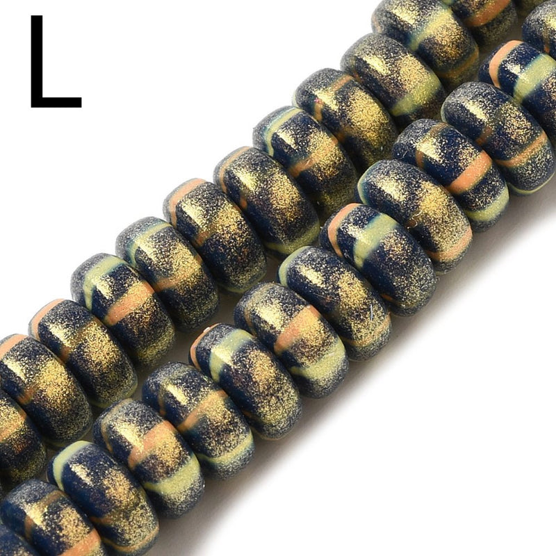 Polymer Clay, Rondelle, 7x3mm, Beads