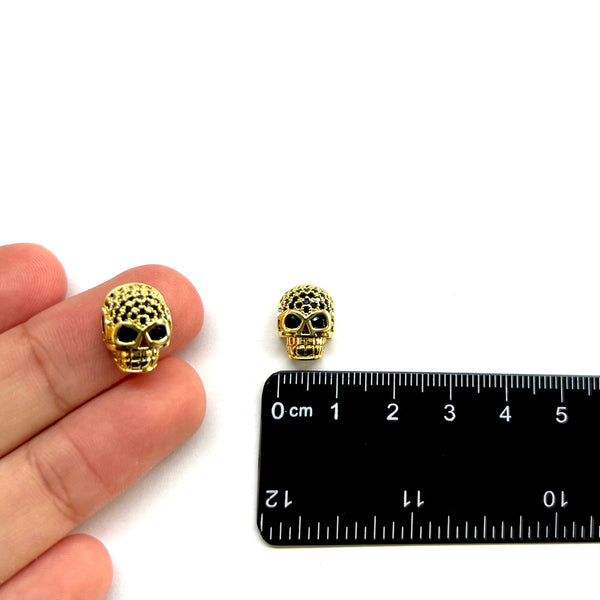 Calavera, Brass, Enchapado 18k, Beads