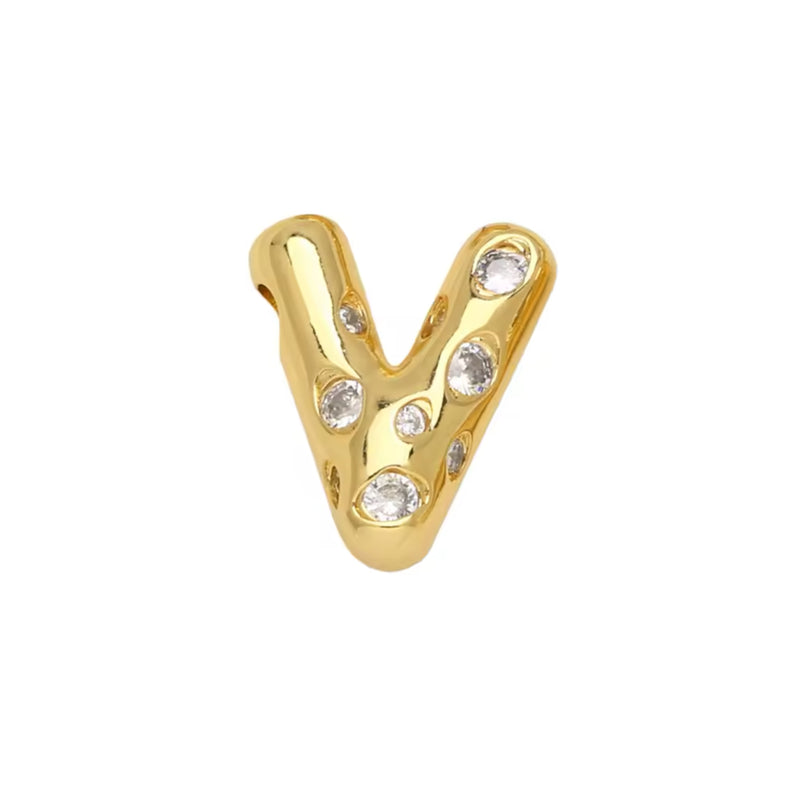 Letra, Inicial, Enchapado 18k, Pendant