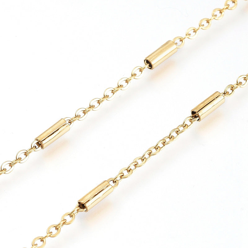 Cadena con Tubo, Stainless Steel, Cadena