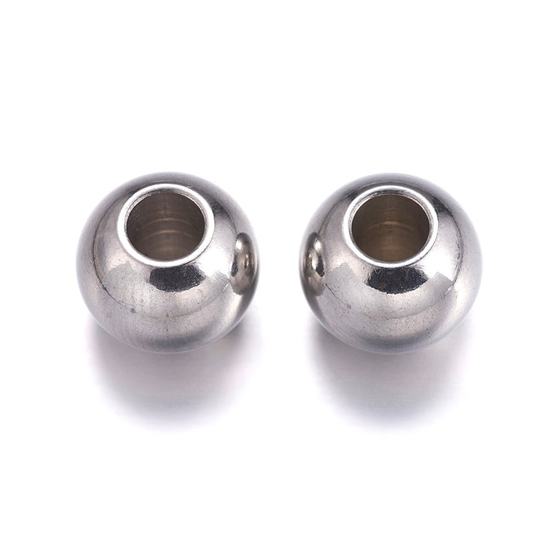 Separadores, Stainless Steel, 8mm, Beads/Separadores