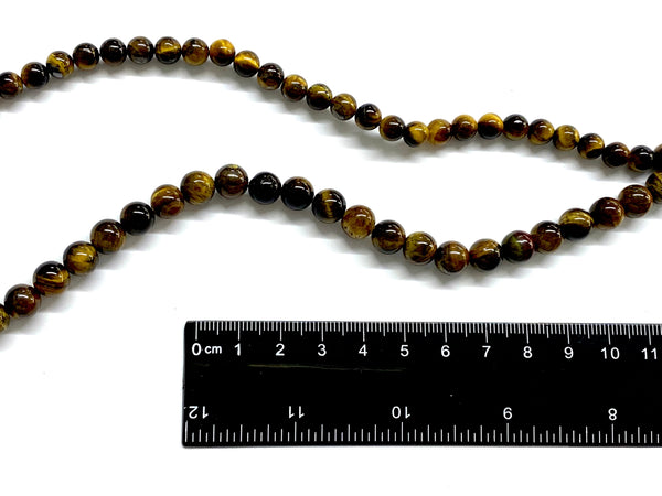 Ojo de Tigre, Piedra, 6mm/8mm/10mm, Beads