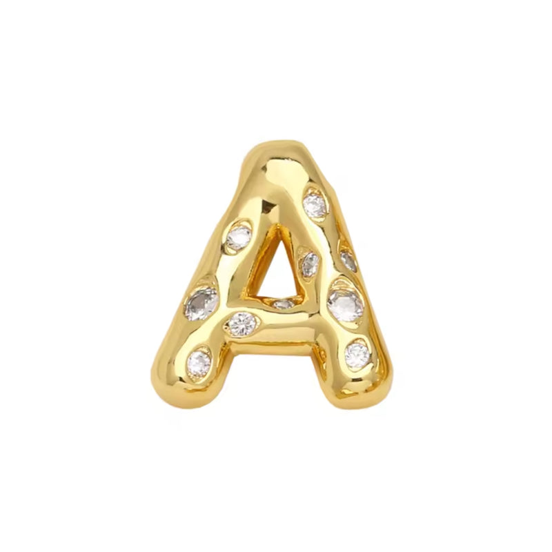 Letra, Inicial, Enchapado 18k, Pendant