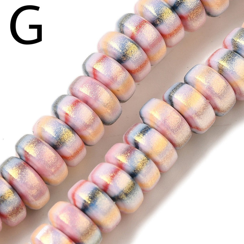 Polymer Clay, Rondelle, 7x3mm, Beads