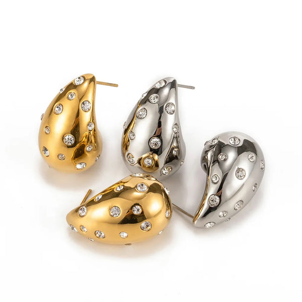 Aretes de Gota, Stainless Steel