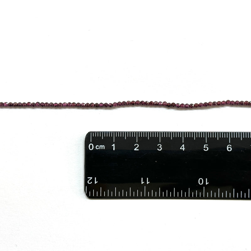 Garnet, Piedra Facetada, 2mm, Beads