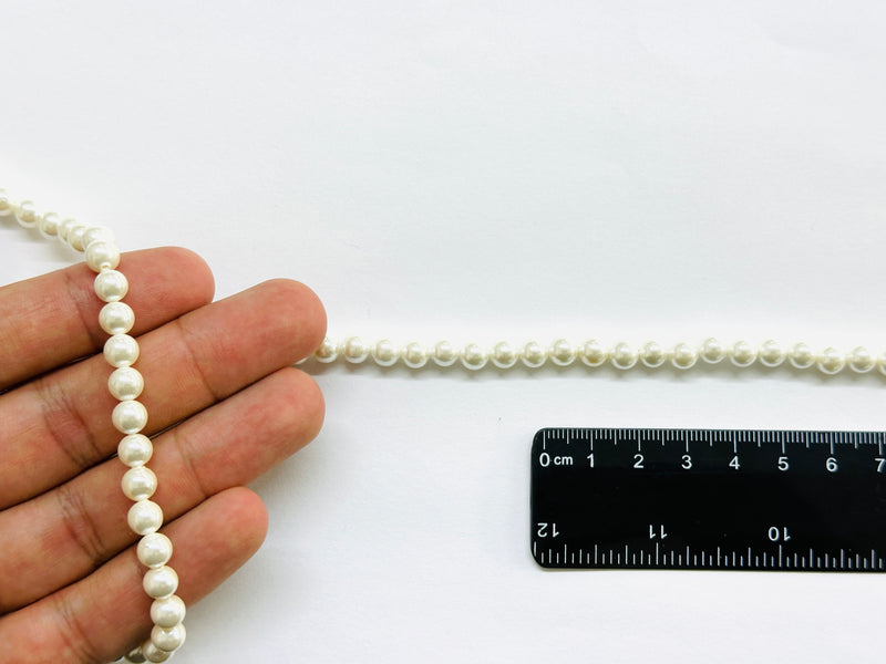 Perlas Nacaradas, Grado A, Beads, 6mm