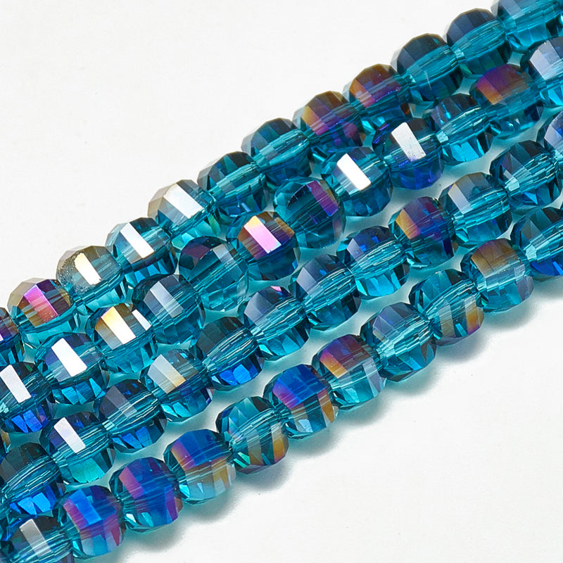 Beads Facetados, Cristal, 6mm, Beads