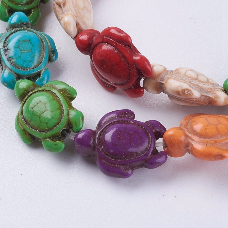 Tortuga, Turquesa, Piedra, Beads