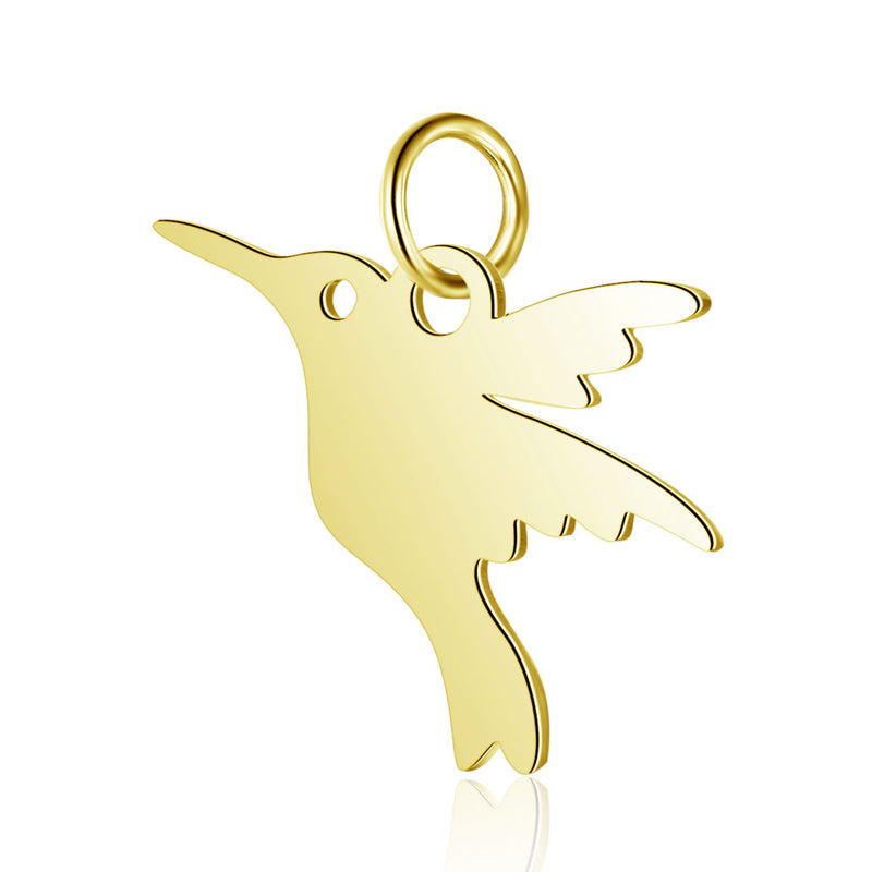 Pajaro, Ave, Stainless Steel, Charm y Pendant