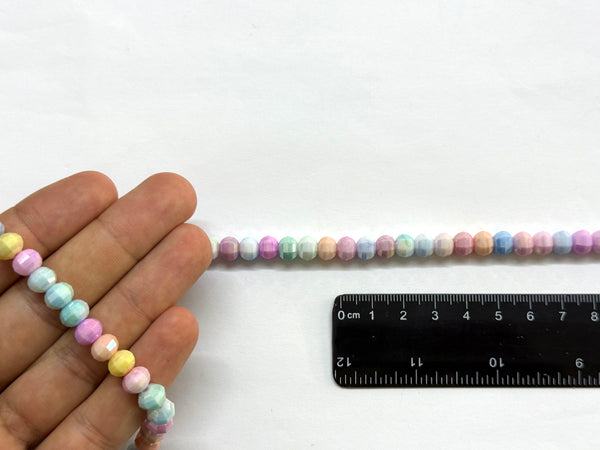 Cristal, Rondelle Facetado, 8mm, Beads