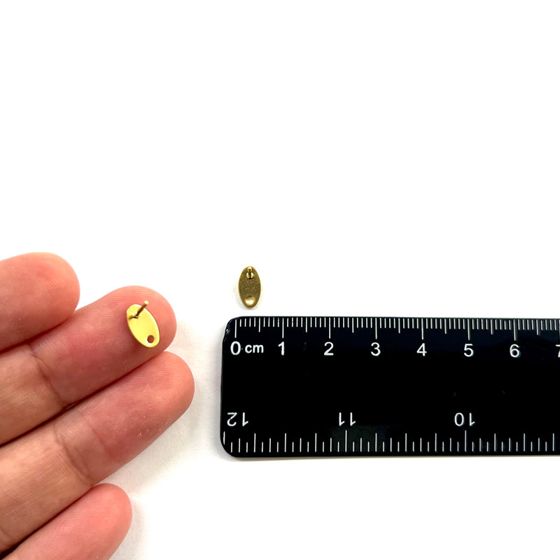 Pantalla con Agujero, Ovalada, Stainless Steel, Enchapado 24k