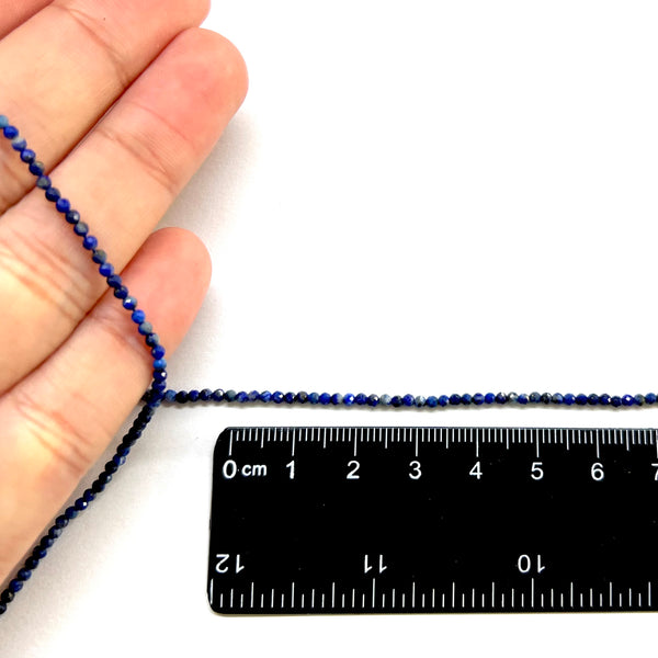 Lapis Lazuli, Piedra Facetada, 2mm, Beads