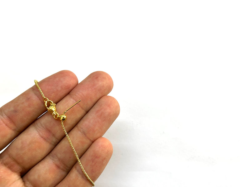 Cadena Ajustable Montada, Enchapado, 19.75”