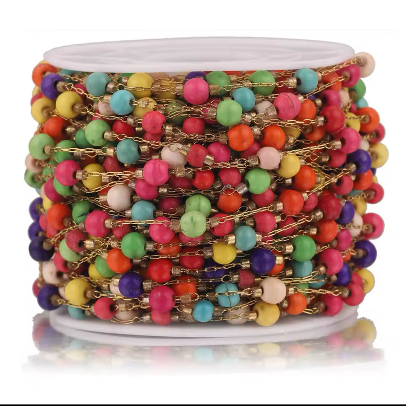 Cadena, Piedra Turquesa,, Stainless Steel