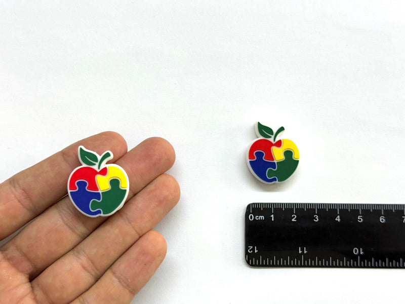 Manzana, Maestra, Autismo, Silicona, Beads