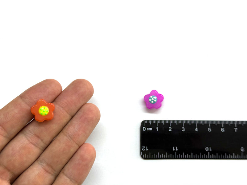 Flor, Cristal, 15mm, Beads