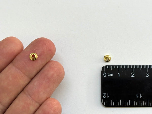 Separador, Cap, Brass, Enchapado 18k