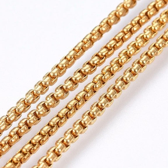 Cadena Box, Stainless Steel, 2x2mm