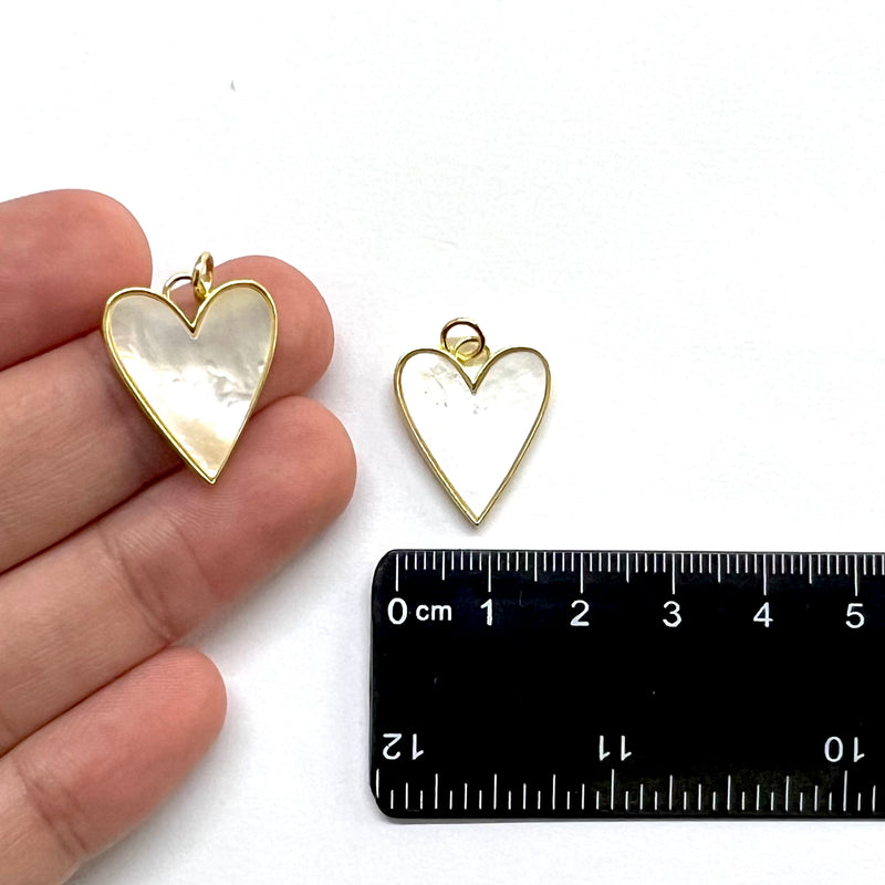 Corazón, Caracol, Enchapado 16k, Charm, Pendant