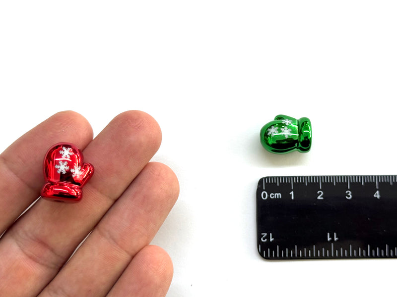 Guante de Navidad, Acrílico, Beads