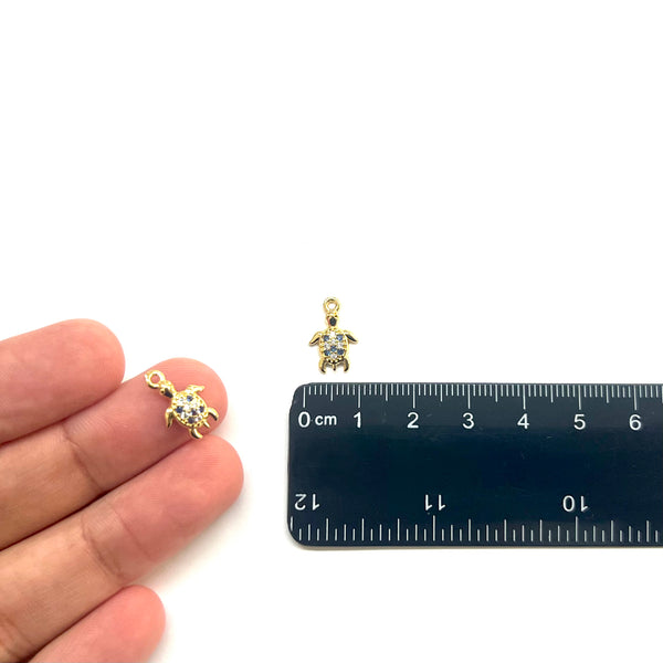 Tortuga, Enchapado 18k, Charm/Pendant