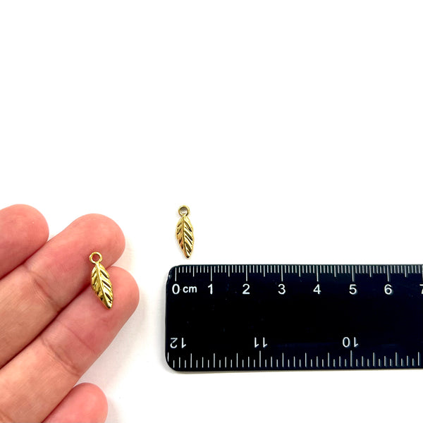 Ala, Stainless Steel, Enchapado 18k, Charm/Pendant