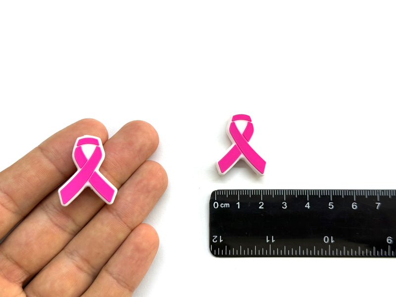 Lazo de concientización del Cancer, Silicona, Beads