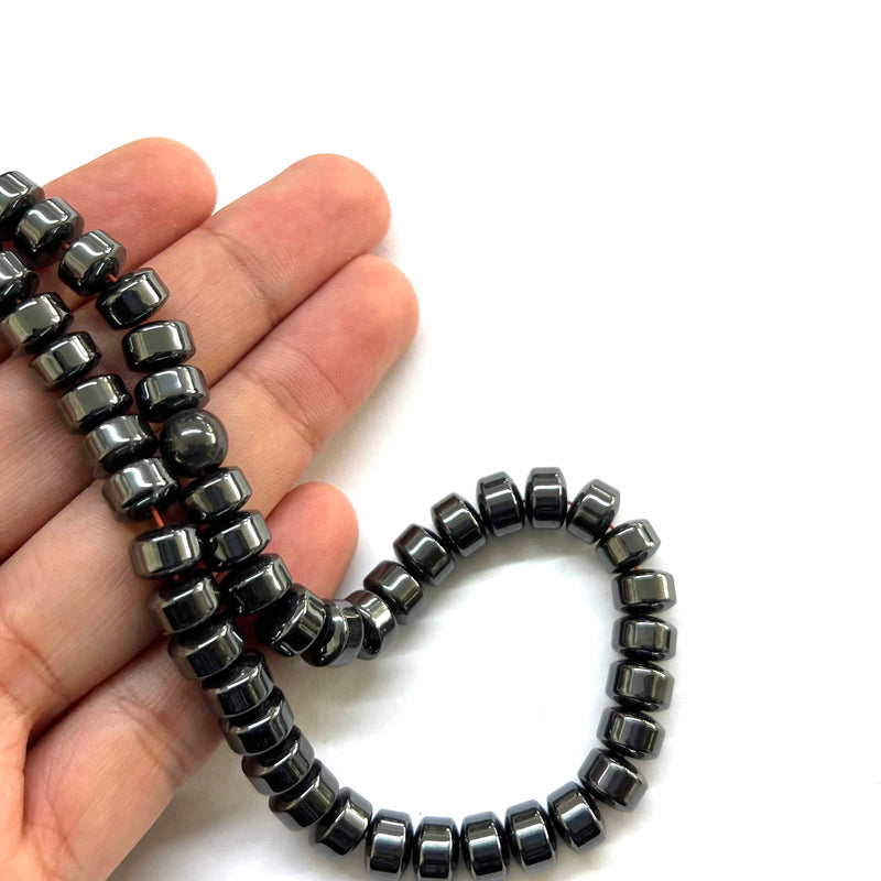 Columna, Hematite, 8x6mm, Separador, Beads