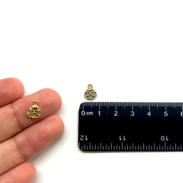 Concha, Enchapado 18k, Charm/Pendant