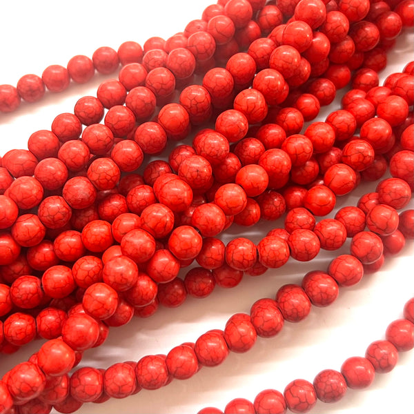 Howlite, Piedra, 8mm, Beads