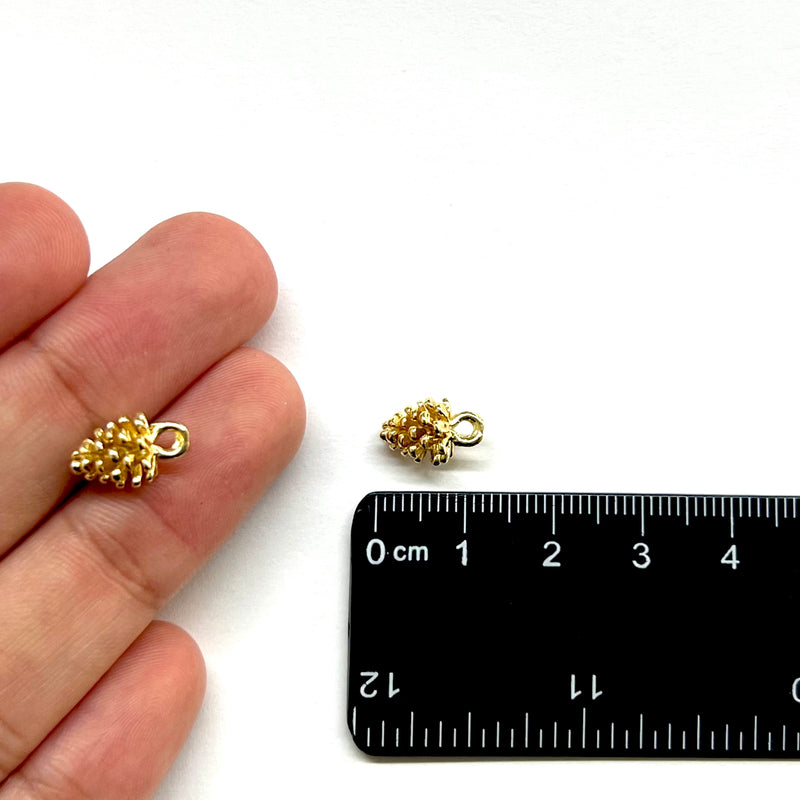 Pinecones, Enchapado 18k, Charm, Pendant