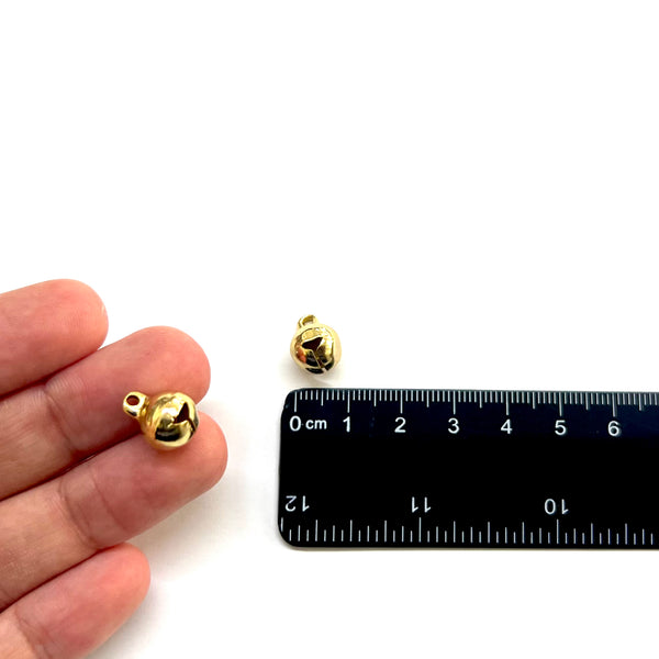 Cascabel, Navidad, Stainless Steel, Enchapado 18k, Charm/Pendant