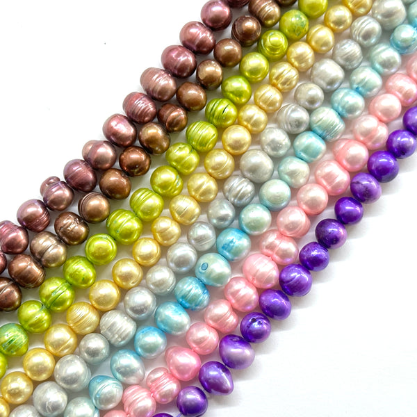Perlas Cultivadas de Agua Dulce, 9mm, Beads